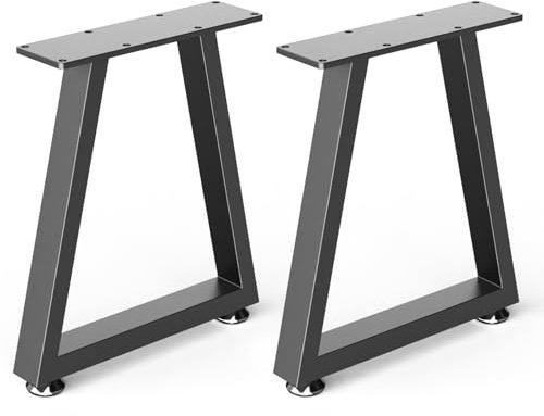 YheenLf Juego de 2 Patas para Muebles, Caballetes para Mesa Estilo Industrial de Metal, Muebles DIY con Tornillo Ajustable, Muchos Accesorios, para Sofás, Silla, T-Tipo, 41.5×30cm