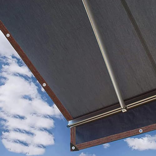 Filet d'ombrage Extérieur Blanc Voile Dombrage Toile Ombrage Extérieur 5x4 Imperméable pour La Couverture Végétale/Serre/Jardin/Pergola,black-3x3m