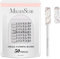 MelodySusie 50Stk Nagelfräser Bits Kleine Schleifbänder mit 3.1mm Mandrel Bit, 120 Mittlere Körnung Nagelfeile für Acryl Nägel Gel Maniküre und Pediküre, Zebra