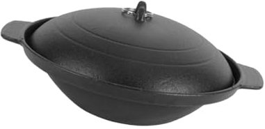 TOPBATHY 1pc Claypot Round Container with Lid Round Chafing Dish Braising Pan with Lid Chicken Casserole Pot for Rice Household Pot Household Casserole Pans Oven Chicken Pot Stainless Steel
