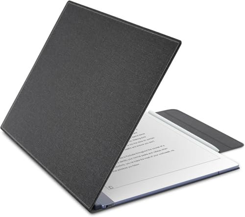 SSS-GRGB Magnetic Frameless Case for Remarkable 2 Paper Tablet - 10.3 2020, Ultra-Thin Fabric Texture Book Folio Cover-Style Protective Case, With Magnetic Holder for ReMarkable 2 Pen (Black)