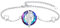 PARYFO Pferde Armband 925 Sterling Silber Verstellbares Pferde Armband mit Lila Kristall Pferde Schmuck Geschenk für Damen Mädchen Pferde Liebhaber