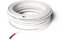 Qnected Câble audio pour haut-parleur 2 x 4mm² - 20m (20 mètres) | Cuivre OFC pur sans oxygène | 11 AWG | Blanc | Qualité haut de gamme | Marquage de polarité noir-rouge