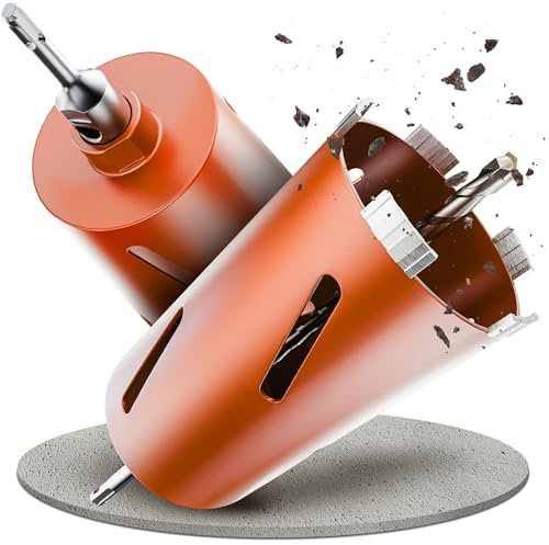 Weischer® - Diamantbohrkrone Kernbohrkrone mit SDS-Plus Aufnahme Ø 92 mm | 180 mm Nutztiefe | Dosenbohrer für Beton, Mauerwerk, Ziegel | M22-Gewinde | langlebig & präzise | Bohrkrone