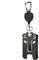 Carabiner Badge Holder Keychain with Retractable Steel Cord, Anti-Theft Men and Women Badge Holder, Mountaineering Accessory, Ideal for Commuting, Hiking, and Mountaineering