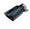 DZSLLOOI Auspuffblenden Auspuffrohr Edelstahl Titan Schwarz Heck-Hals-Horn-Auslass Großer Durchmesser 89 Mm 101 Mm 114 Mm Größe Endrohrblenden Blende(51mm-101mm)