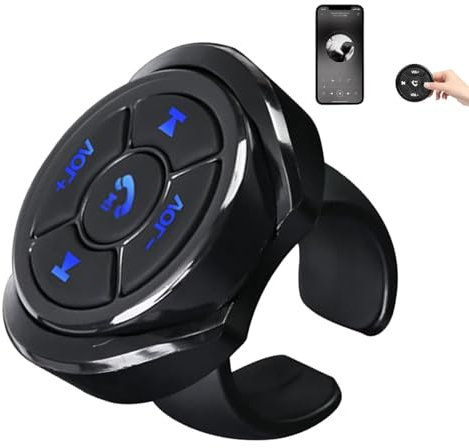 Mando a distancia para el volante del coche, juego de control de medios, control musical remoto, controlador inalámbrico ajustable, entretenimiento de navegación para coche, motocicleta, reproducción