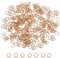 sourcing map 300pcs 3mm Open Jump Rings Rose Gold Key Rings Clasps for Jewelry Making Tools Supplies Jewelry DIY Crafts Keychains Rings