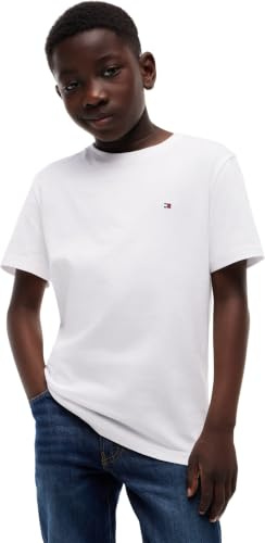 Tommy Hilfiger Boy's Essential Archive Fit Tee Ss KB0KB09646 Other Tops, Weiß (Weiß), 12 Jahre