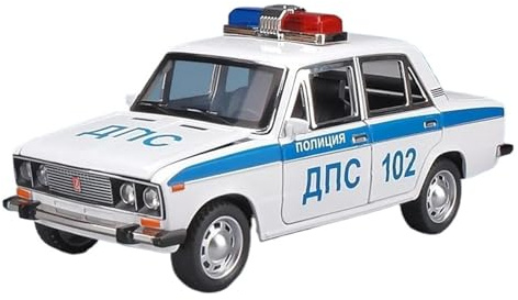 ZHRDWE Modellauto Metall 1/24 Für Lada NIVA Lloy Diecast Modellauto Handgefertigt | Türen Für Öffnen. Geschenk Spielzeugauto(White 2)