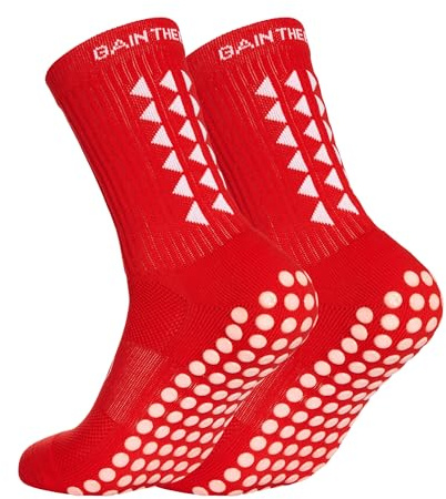Gain The Edge Football Grip Socks 3.0-2pc and 4pc Set - Non Slip Football Socks - Updated Model