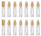 ZbFwmx 20 Pcs 10ml Empty Refillable Bottles Portable Travel Atomizer Refillable Bottles (Gold Caps)