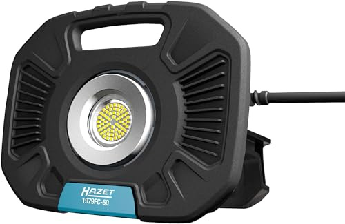 Hazet LED Arbeitsstrahler (60 Watt, dimmbar: 600-6000 Lumen, Länge: 360 mm) 1979FC-60, Schwarz