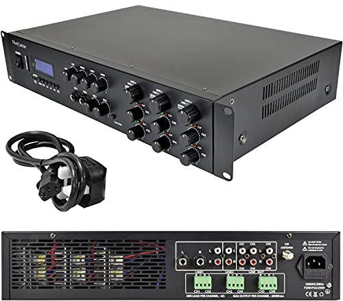 1200W Stereo Bluetooth Amplifier | 6x 200W Channel Multi Zone HiFi Matrix Mixer