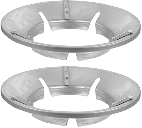 SOLUSTRE 2 Stück Gasherd-Halter Pfannen-Wok-Rack 4 Schlitze Gusseisen-Herd-Halter Wok-Ring-Unterstützung Wok-Stützring gegossener Gasherd Wok-Ring Gasherd-Ring für Gasherd