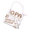 Opa Schild mit Spruch Gravur - Wenn Opa es nicht kann, kann es keiner - Geschenk für Opa 14x14cm | Dekolando