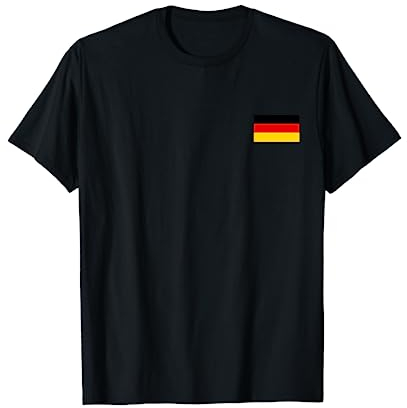 Deutschland Flagge Deutsche Germany Flag Damen Herren T-Shirt