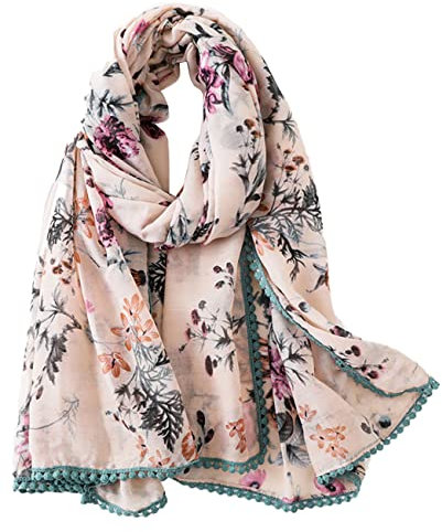 FAIRYGATE Damenschal Tücher Damen Halstücher Lässig Tuch Schal Leichte Halstuch Mode Stilvolle Große Stola Bunte Schals 7035, 90 * 180 cm