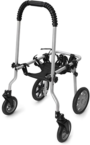 Doghelper Rollstuhl für Hunde Hunderollstuhl Gehhilfe 4x4 Beine Hund Tierlaufrad Mini 1a