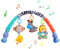 Baby Arch Pram Toys for Babies 0-6 Months with Rattle/Squeak Musical Sensory Hanging Crib Arch Mobile Toys for Newborn Infant Boys & Girls