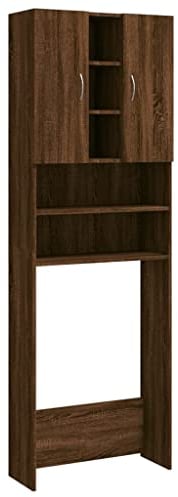 vidaXL Mobile per Lavatrice Rovere Marrone 64x25,5x190 cm