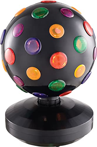 8 Inch (203 mm) Revolving Disco Ball is an Attractive Rotating Light Unit which Features Multi-Coloured Beams of Light That Reflect Light Pattern onto Walls and Ceiling in Darkened Rooms