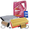 BESTPRICE Inspektionspaket Filterset mit 1x Ölfilter, 1x Luftfilter, 1x Kraftstofffilter, 1x Innenraumfilter (Aktivkohle), 1x Motoröl 5W-30 ENERGY COMBI LL 5 l, 1x Ölablassschraube mit Dichtring