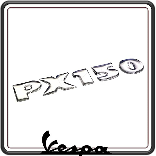 Schild mit Schriftzug Logo Wappen PX 150 Seitendeckel für Vespa PX alle Modelle