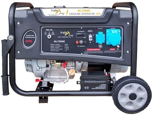 Benzin Generator AVR 7kW 2x230V Benzintank Stromgenerator Stromerzeuger Strom