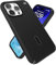 Speck Presidio2 Pro Max Hülle für iPhone 15 Pro Max, ClickLock-Anti-Rutsch-Interlock, gebaut für MagSafe, Fallschutz, Kratzfest, weiche Haptik, 6,7 Zoll, Presidio2 Pro, Schwarz/Schiefergrau/Weiß