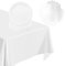 37Pcs White Tableware Party Set,White Table Cloth Tablecover,Paper Napkins and Plates,Xmas Paper Dinnerset for Birthday,Christmas,Valentine's Day,Union Jack Street Party Table Decor