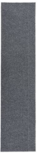 vidaXL Alfombra de Pasillo Atrapa Suciedad Lavable Entrada Galería Vestíbulo Estera Salón Dormitorio Oficina Suelo Antideslizante 100x450 cm Gris