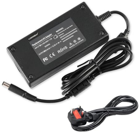240W 19.5V 12.3A Laptop Charger Replacement For Dell Alienware 13 15 17 R1 R2 R3 R4 Series X51 M17 M15 M17X M18X Dell Precision 7710 7730 7520 M6400 M6500 Laptop Charger Power Supply Cord