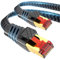 lalasis Cable Ethernet, Cat 8 1M Cable De Red 40gbps Cable Ethernet 2000mhz Alta Velocidad S/FTP RJ45 Poe Lan Gigabit Nylon Cable De Red Para Router MóDem Computadora Switch Ps5 Ps4 Smart Tv Laptop