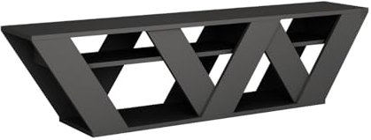 CONCEPT USINE | Meuble TV 158 cm | Design Noli | Finition Gris Anthracite | Moderne, Pratique et Fonctionnel | Espace de Rangement Généreux | Meuble Télé, Multimédia pour Salle Salon