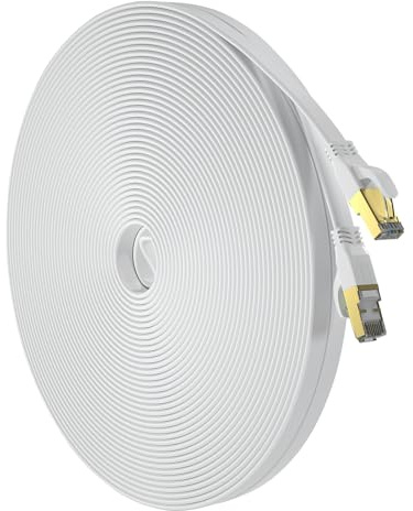 YSONG Câble Ethernet Cat 8 9m, Haute Vitesse 40 Gbit/s, 2000 MHz, 26 AWG, Cable RJ45 Plaqué Or, Pour Routeur/PC/Jeux/Modem, Plus Rapide que Cat7/Cat6/Cat5