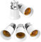 WGFOIP 5pcs B22 to E27 Socket Converter, Bayonet to Screw Bulb Adaptor Lamp Light Bulbs Holder for Energy Saving Lamps