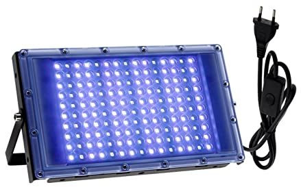 ARTGOS UV-Härtungslampe, LED-UV-Flutlicht 150 LEDs 300 W UV-Licht wasserdichte Lampe for UV-Kleber-Härtung 3D-Druck-Leiterplatten-Härtung UV-Schwarzlicht-Härtungslampe