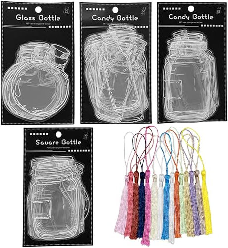 Woohome DIY Blumen Pflanzenproben Lesezeichen, 120 Stück Transparente Lesezeichen für Getrocknete, Lesezeichen Kinder Trockenblumen Lesezeichen Personalisiert für DIY Hausgemachte Lesezeichen