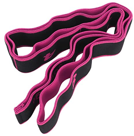 Fitness-Elastikbänder, Schritt-Schritt-Design, Multi-Kraft-Anpassung, Superelastisch, Übungen, Geeignet Alle Altersgruppen, CVC-Material, 86 X 4 cm (Rosenrot)