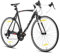 Hiland 28 Zoll Herren und Damen Road Hybrid Fahrrad, 700C Pendlerfahrrad, 14 Geschwindigkeiten Cityräder für Erwachsene, 600mm Rahmen Schwarz Fahrrad