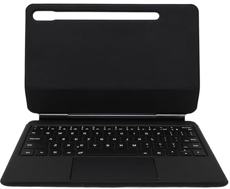 Jectse Étui pour Clavier Tab S7 S8 S9 S9FE, étui pour Clavier Magnétique BT, Housse de Souple pour Tablette avec pavé Tactile Multi-Touch, Porte-Crayon pour Tab, Noir