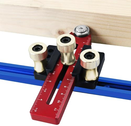 Holzbearbeitung dünner Rip -Guide, dünne Rip -Jig für Holzbearbeitung - Aluminiumlegierung Tischsäge RIP Jig Guide,Holzbearbeitungsmittel für Tischsägen, Router und Fräsmaschinen