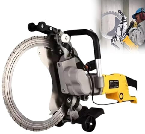 twostronking 2200rpm Wet Saw for Stone Cutting, Concrete Saw, With 40cm Large Size Saw Blade, 29cm Cutting Depth, With Drive Adjustment Knob, Applicable to Stone, Cement and Steel,AC8400