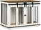 PawHut Hundekäfig Möbel mit Zweiraum-Option, 2 Türen Moderne Metall Hundebox für Zuhause Indoor Hundehütte für große Hunde bis zu 30 kg Hundehaus 120 x 60 x 88,5 cm Weiß