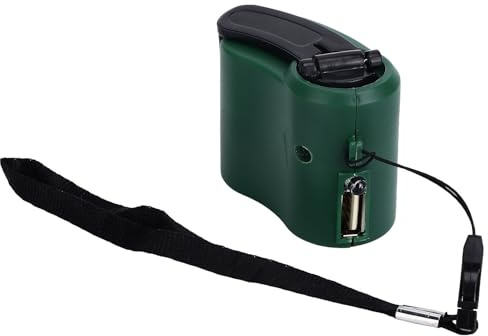Tragbares Notfall-Ladegerät mit LED-Licht, 5,5 V, 600 mA, USB-Kurbel-Ladegerät, für Wandern im Freien