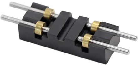 MotiveTech Modellbahn Gleis HO Treadmill Roller Teststrecke Zubehör Edelstahl Schienenlager Teile für Modellzug Wartung Und Präsentation für Werkstatt, 1 Stück