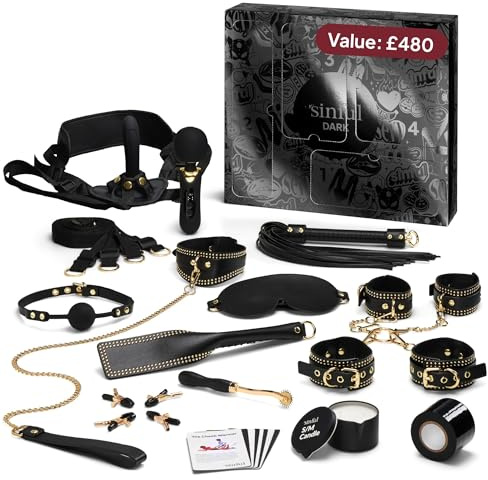 Sinful Premium BDSM Erotischer Adventskalender 2025 - Erotischer Adventskalender mit 20 Bondage Überraschungen in 4 Themen: Dominanz, Fesselung, Schmerz & Sinnlichkeit - BDSM Weihnachtskalender