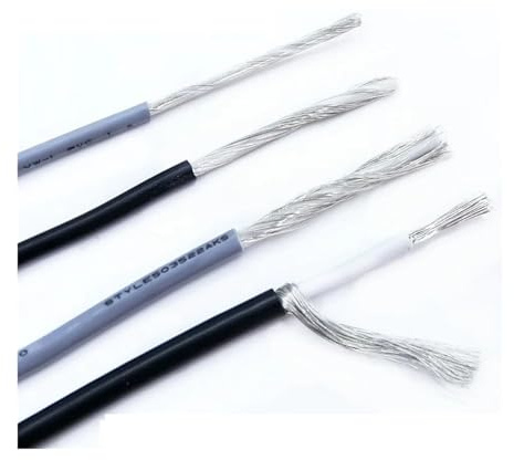 PULaif Abgeschirmtes Kabel, UL1185 Geschirmtes Kanal-Audiosignalkabel, einadrig, Kupfer, schwarz, 12-28 AWG(100 M-1185-12AWG)