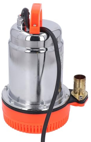 Alomejor Brunnendruckerhöhungspumpe, Hocheffizient, 180 W, 3 Meter³/h, 8 M Hub, Geräuscharme Pumpe für Industrielle Entwässerung, Aluminiumlegierung/Silber